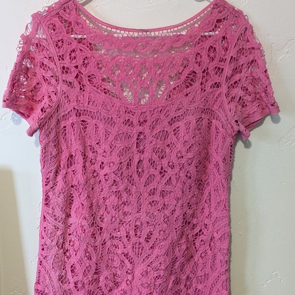 Lily Pulitzer Pink Lace Dress